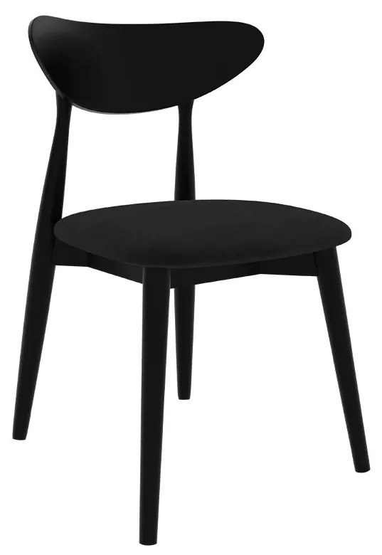 Jedálenská stolička ST80, Farby: čierna, Potah: Magic Velvet 2217