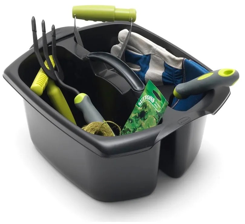 Čierne dvojité vedro Addis Caddy