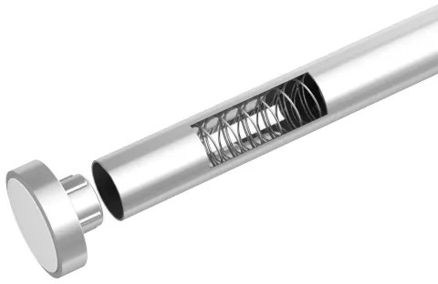 WENKO 24888100 - Sprchová tyč LUZ 185x2,8 cm nerez/lesklý chróm