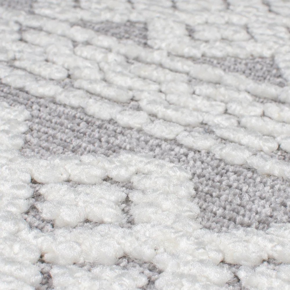 Sivý umývateľný koberec zo ženilky 80x160 cm Jhansi – Flair Rugs