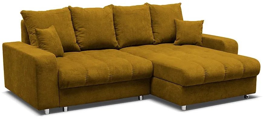 Rohová sedacia súprava Rodos P/L žltá Whisper 10