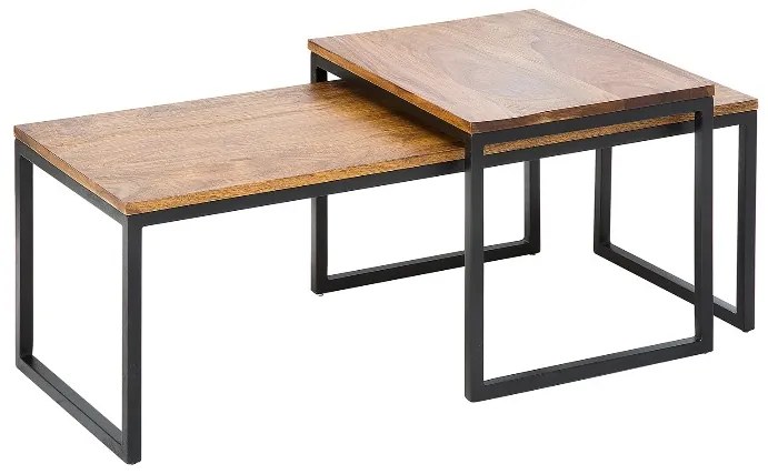 Elements sada 2 konferenčných stolíkov z palisandrového dreva