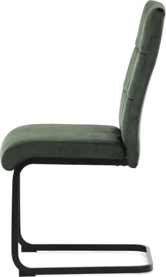 Jedálenská stolička zamatová, zelená DCL-D1275 GRN4