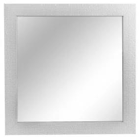 Zrkadlo GLAMOUR/B, Biela 40x40 cm