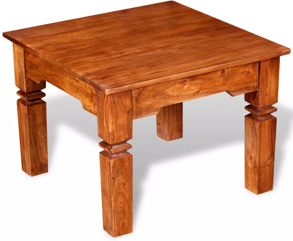 244048 Edco Konferenčný stolík z masívneho dreva, 60x60x45 cm