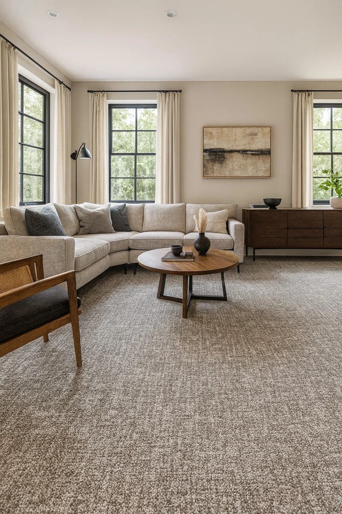 Koberec metráž Novelle 70, na mieru, šíře 4m, šedá, twinback (filc+juta), chodba / predsieň, Betap