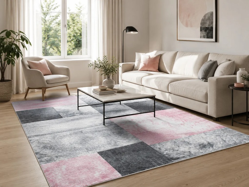 Ayyildiz, Kusový koberec Hawaii 1710 pink, 80x150, ružová, detská izba