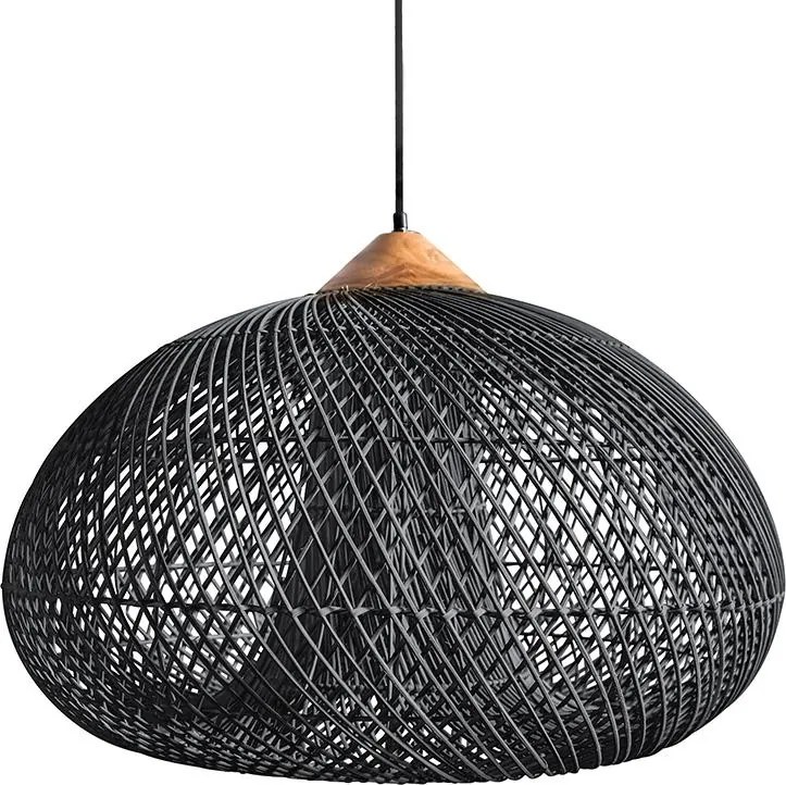 Ratanové svietidlo LF01-L čierne