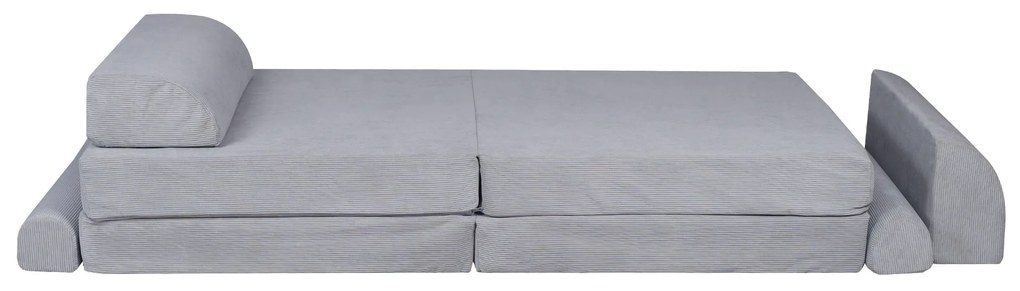Variabilná detská pohovka MeowBaby® Premium, grey