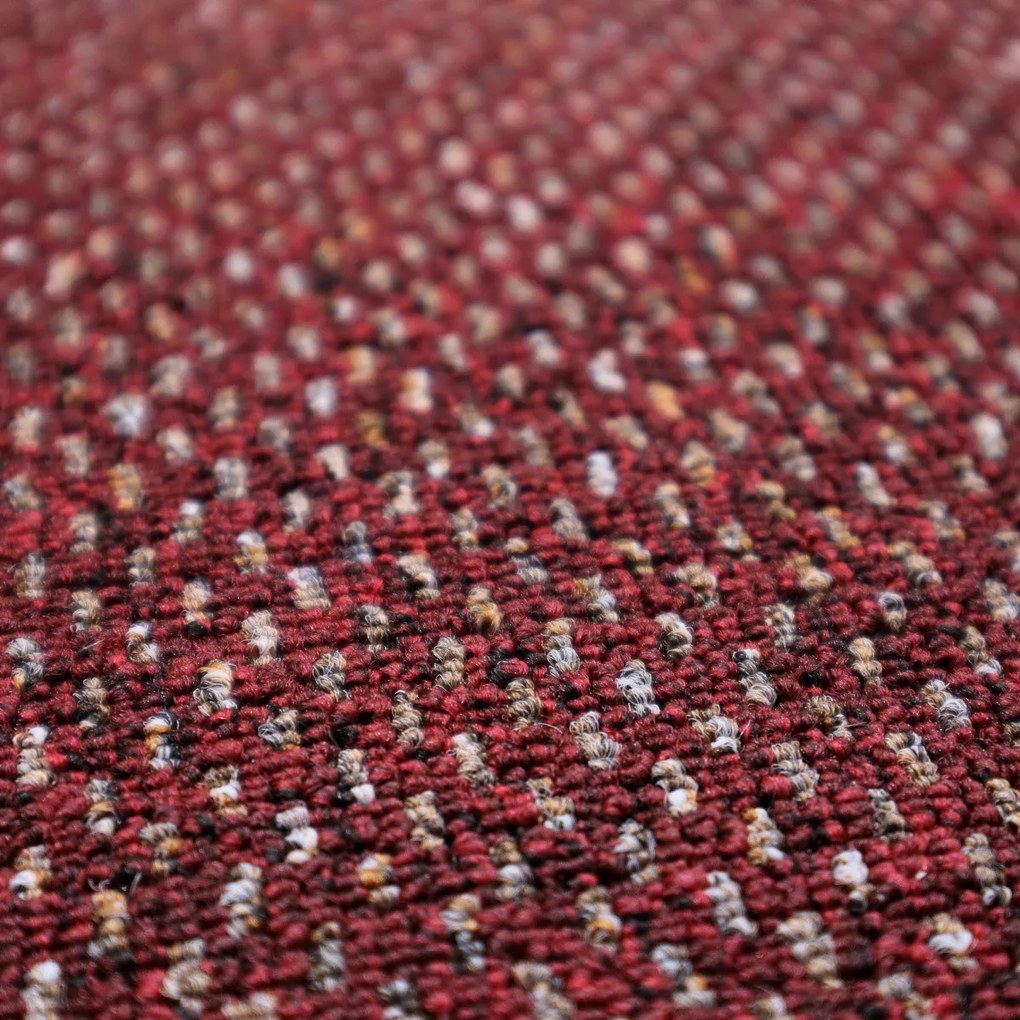 Metrážny koberec Rubin 2159 red, na mieru, šíře 4m, červená, ab (mriežka), chodba / predsieň, Timzo