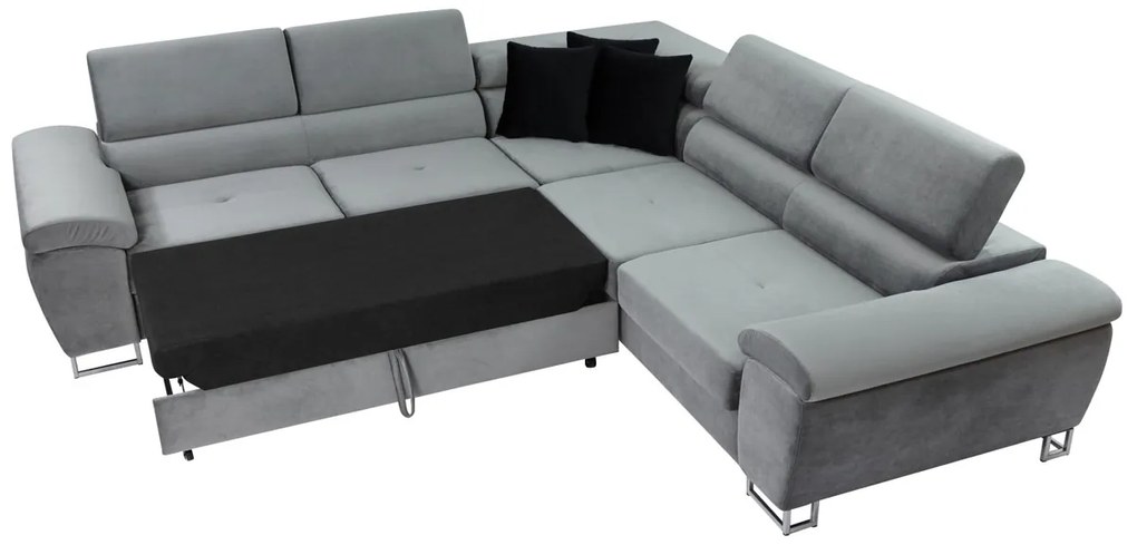 Rohová sedačka Alvin 2e2, Dostupné poťahy: Magic Velvet 2216 + Magic Velvet 2216 + Magic Velvet 2240