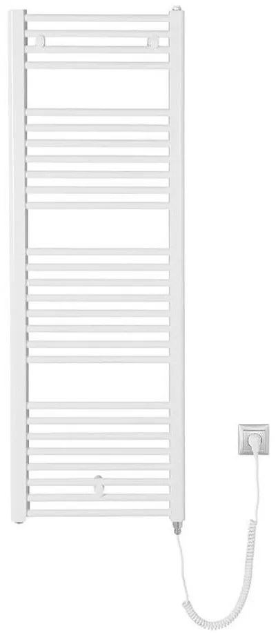 Aqualine - Kúpeľňový elektrický radiátor DIRECT-E 400W/230V 132 cm biela