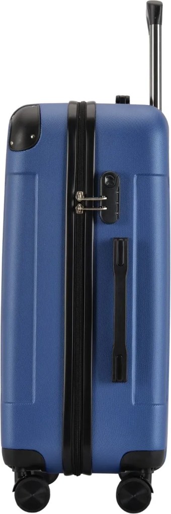 Kabínový kufor na 4 kolieskach 55x39x20cm modrá farba