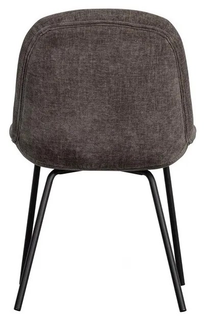 Sivé zamatové jedálenské stoličky v súprave 2 ks Crate – WOOOD