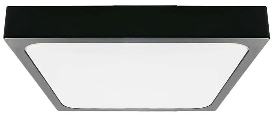 V-Tac LED Kúpeľňové stropné svietidlo LED/18W/230V 6500K IP44 22,5x22,5 cm čierna VT1129