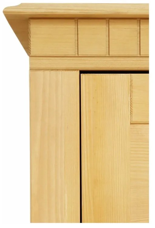 Vitrína z borovicového dreva v prírodnej farbe 180x35 cm Lisa – Støraa