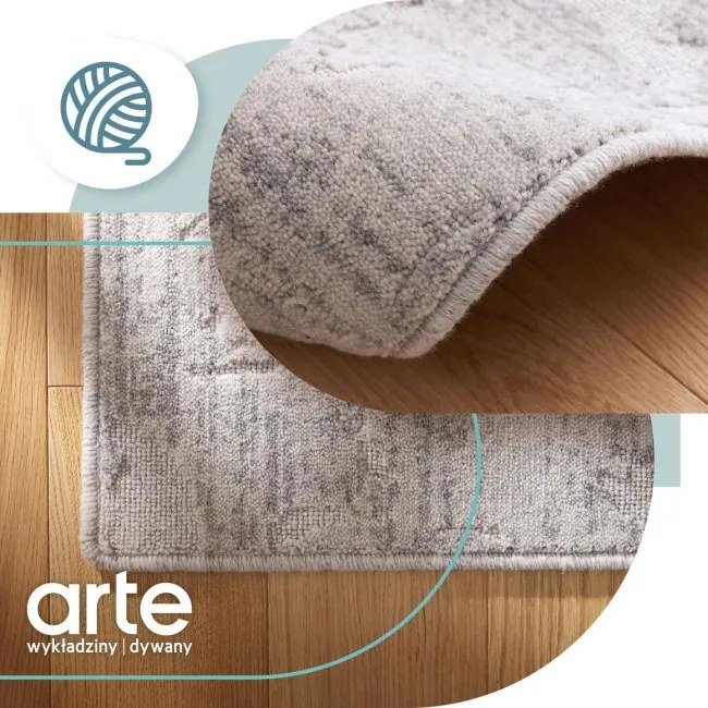 Koberec Agnella Noble Riva svetlosivý