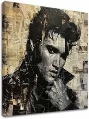 Obraz Elvis Presley - Rockový génius | 100% originál domaľovaný akrylom