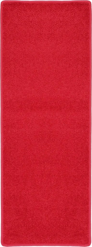 Spoltex, AKCIA: 100x60 cm Behúň na mieru Eton červený 15 - obšitý zo všetkých strán, červená, chodba / predsieň