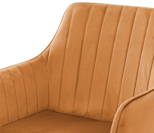 Jedálenská stolička ANDRE zamatová karamelová 847313