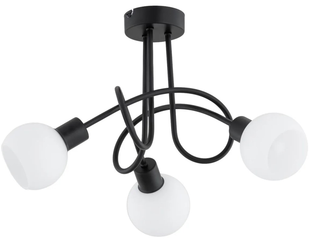 Prisadený luster ERYKA 3xE14/10W/230V čierna