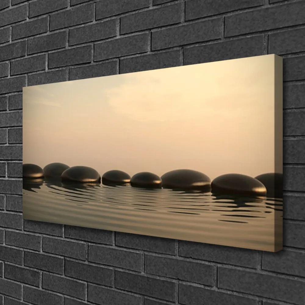 Obraz Canvas Kamene voda umenie 125x50 cm