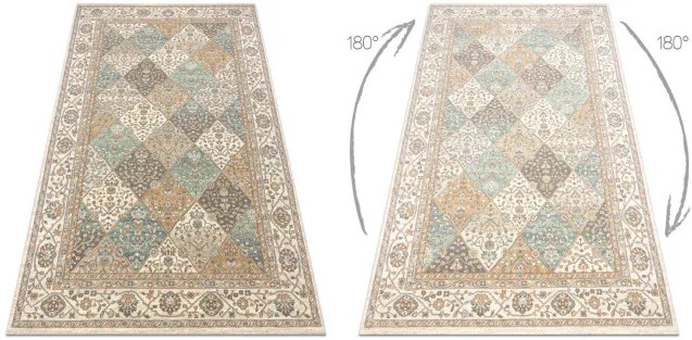 Koberec SOHO 477.27.LA990 OSTA geometrický naturálny béžový / zelený
