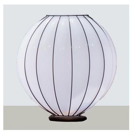 SIRU - Stolná lampa SFERA 1xE27/60W/230V čierna/biela benátske sklo
