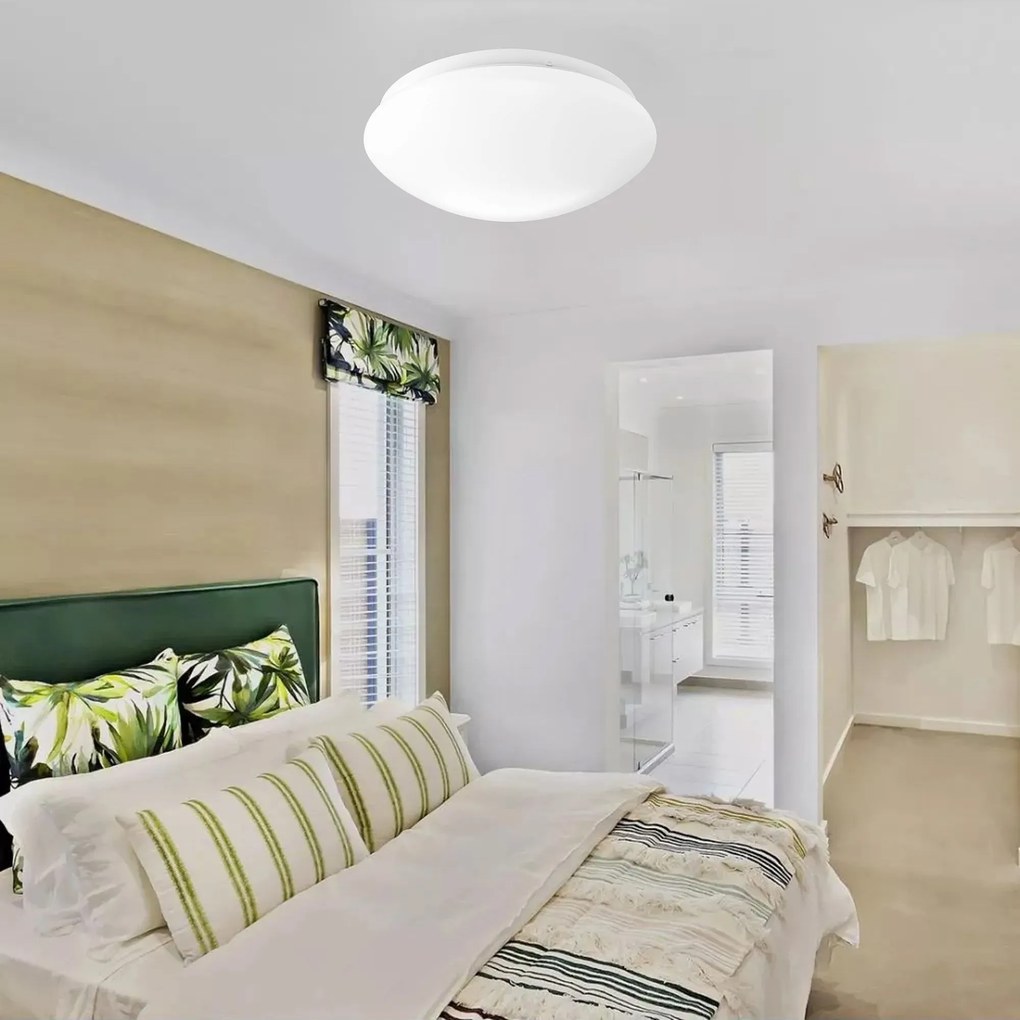 Toolight - LED stropné svietidlo 38cm okrúhle 1x24W APP757-1C, biela, OSW-06513