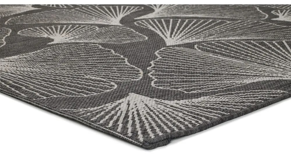 Tmavosivý vonkajší koberec Universal Tokio, 80 x 150 cm