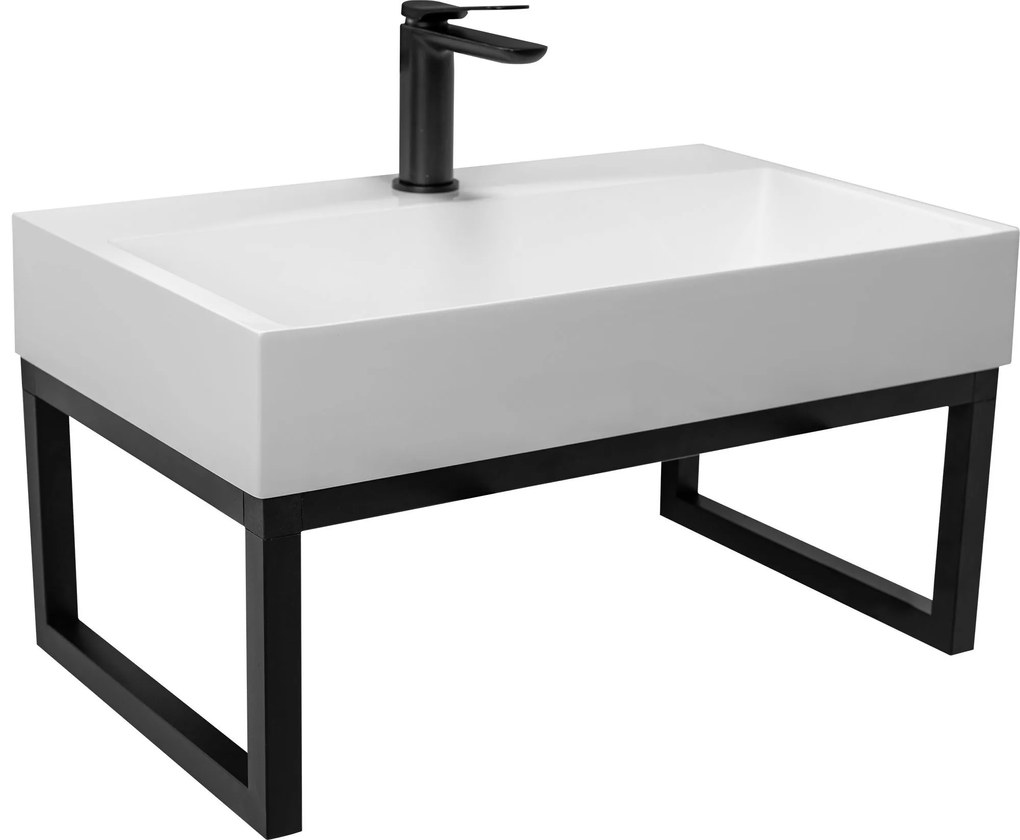 Rea Goya, konglomerátové umývadlo na dosku 50 cm - konzola, KPL-U8900