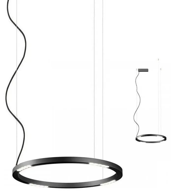 Redo 01-2204 - LED Luster na lanku UNION LED/34W/230V 3000K pr. 60 cm čierna