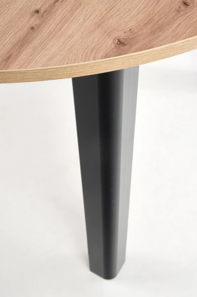 Jedálenský rozkladací stôl Rigo 102/142 cm dub artisan/čierny