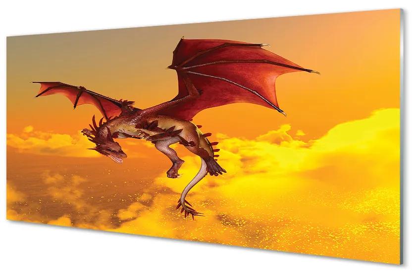 Obraz plexi Zamračené oblohy drak 120x60 cm
