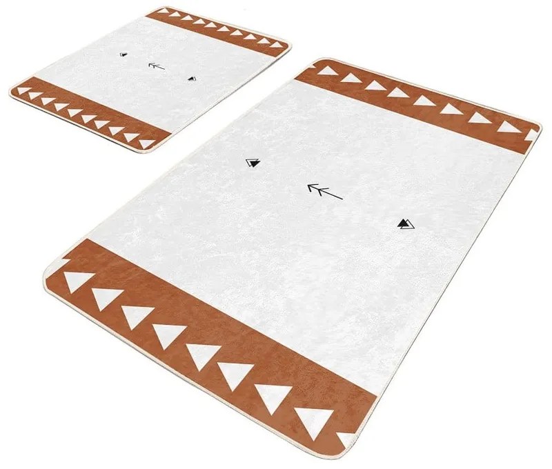 Biele kúpeľňové predložky v súprave 2 ks 60x100 cm – Mila Home