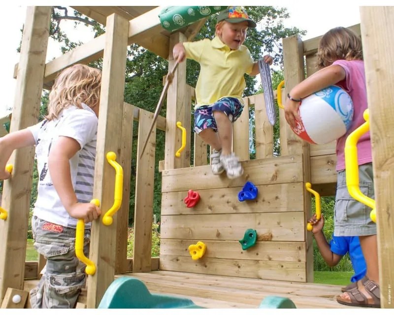 Ihrisko Jungle Palace so šmykľavkou a modulom 2-Swing Frame 2.0