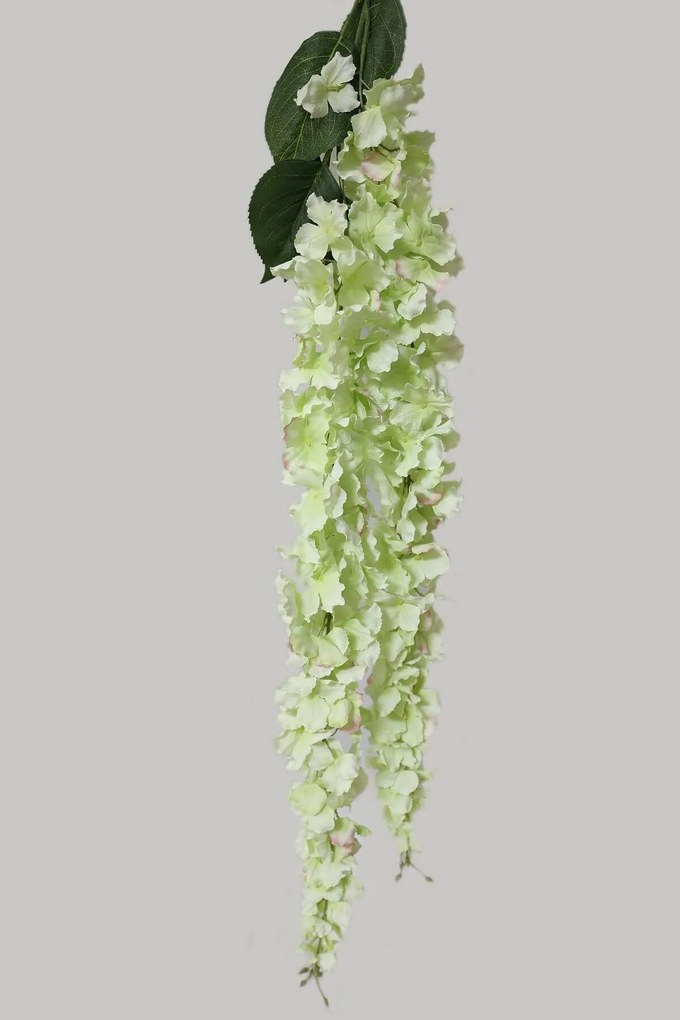 Zelená umelá previsnutá hortenzia 164cm