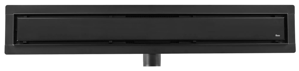 Rea Neox Black Matt, lineárny odtokový žľab 90cm, vzor 2v1, čierna matná, REA-G6603