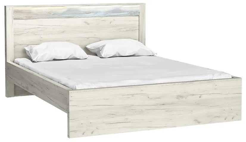 Posteľ 160 + rám Indianapolis I19 kraft biela