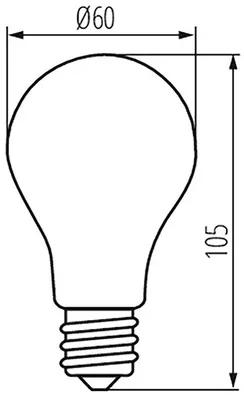 LED žiarovka Kanlux SMART 33640 A60 E27 / 7 W 806 lm 2700-6500 K priehľadná