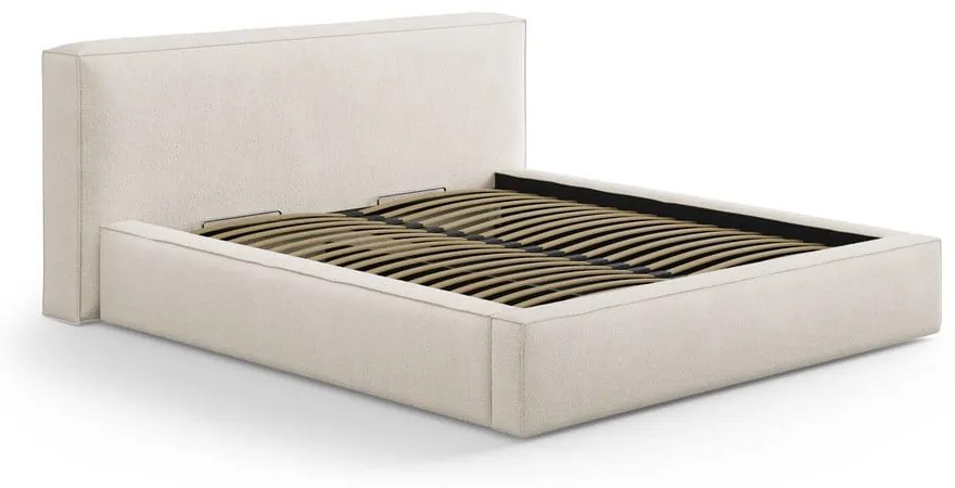 Krémovobiele čalúnené čelo postele 209x100 cm Olivia – Micadoni