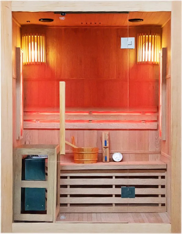 BPS-koupelny Fínska sauna Relax HYD-3940 150x120, 3-4 osoby