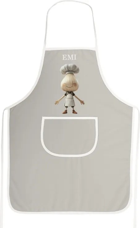 Kuchynská zástera Garlico EMI, sivá