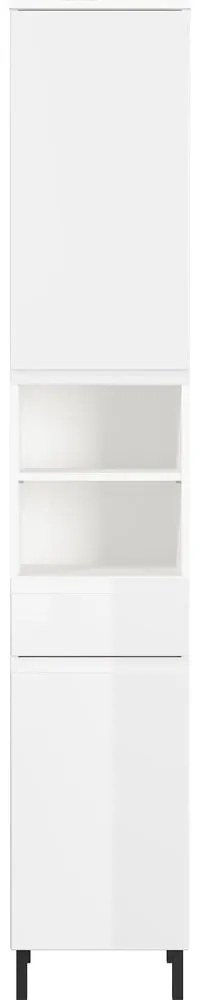Biela vysoká kúpeľňová skrinka 34x190 cm Salinas - Germania