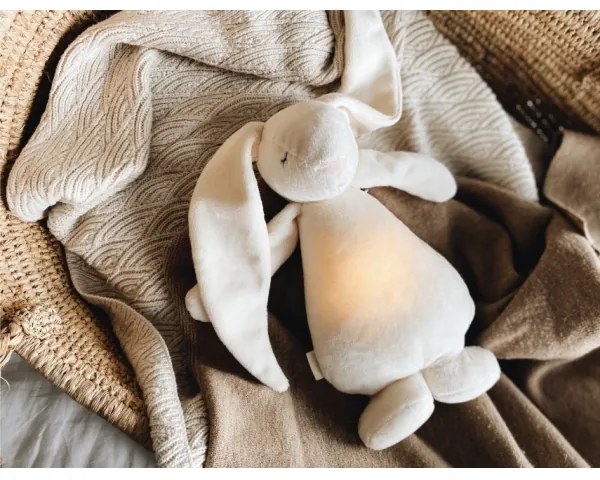 Moonie - Uspávadlo s melódiou a svetlom zajačik 2.0 cream