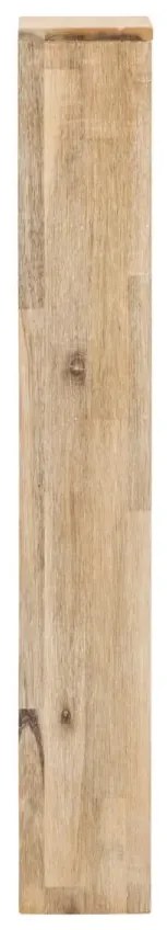 furniture-nabytek.cz - Masivní závěsná polička Jolo z akáciového dřeva, lakovaná, přírodní barva – 25×15×100 cm