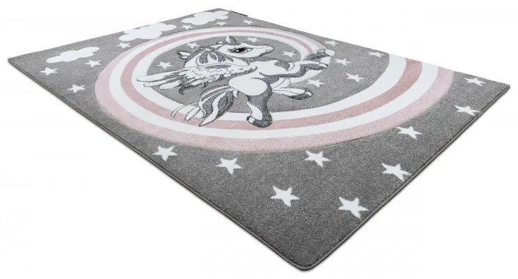 Detský kusový koberec Petit Pony grey, 160x220, šedá, detská izba, Dywany Łuszczów