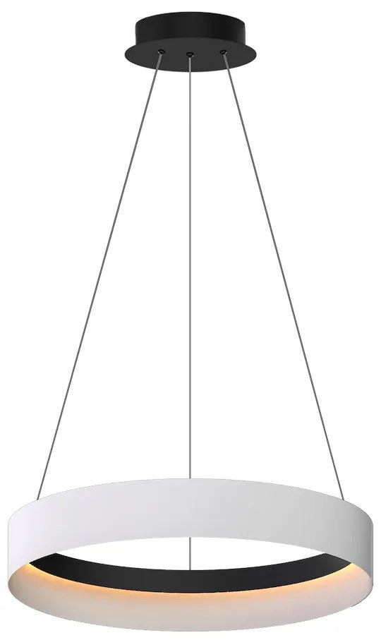 Závesné LED svietidlo Orbita, 1x LED 52w, 4000k, w/b