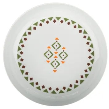 24-dielna pestrofarebná jedálenská súprava z porcelánu