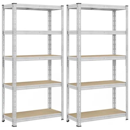 Set dvoch regálov SONGMICS GLR455E01 strieborný